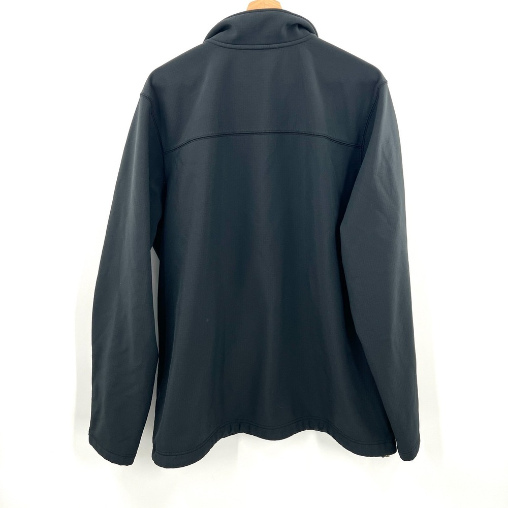L.L. Bean softshell full zip front lightweight jacket black gray‎ XL Tall XLT - Picture 10 of 11